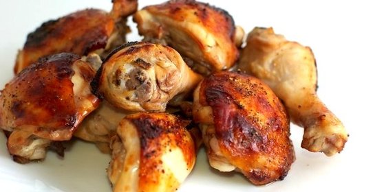 Шашлык из голени курицы