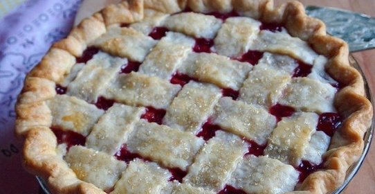 Быстрый пирог с вишней