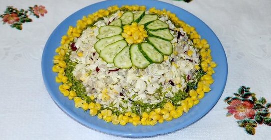 Салат шампиньоны консервированные