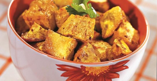 Сельдерей в остром соусе карри