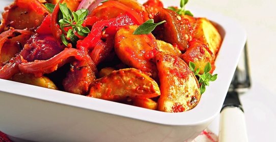 Рататуй с вяленными на солнце помидорами