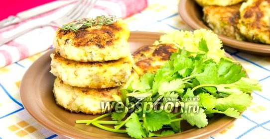 Овощные котлеты из картофеля и шампиньонов