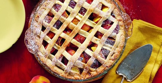 Персиковый пирог с перцем