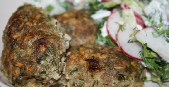 Котлеты из индейки с овсяными хлопьями