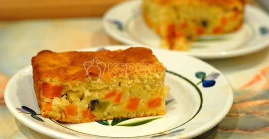 Пирог с тыквой и киви