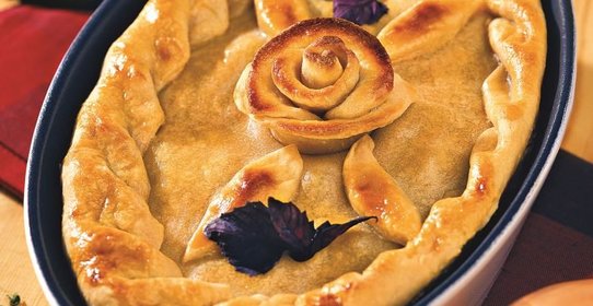 Пирог с куриными потрошками