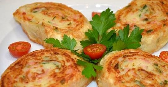 Рулеты из лаваша с картошкой