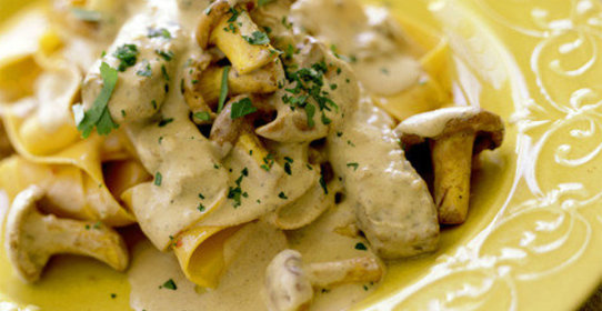 Тушеное мясо с грибами в мультиварке