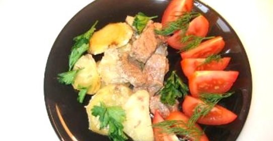 Говядина запеченная с картофелем