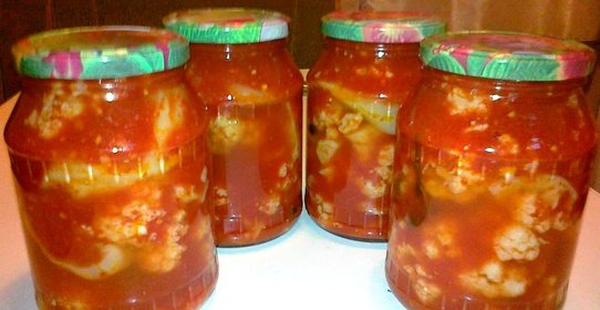 Салат из цветной капусты на зиму