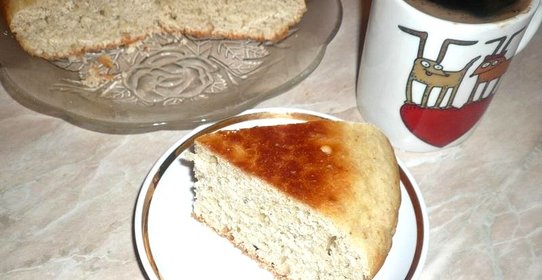 Пирог с овсяными отрубями на сыворотке