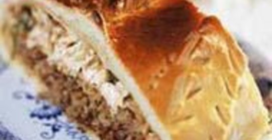 Кулебяка с двумя начинками