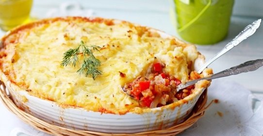 Пастуший пирог с чечевицей