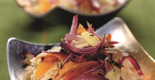 Кускус с запеченными овощами