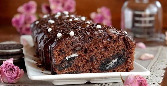 Шоколадно - кокосовый кекс с Орео