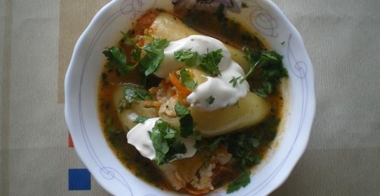 Фаршированный перец рисом