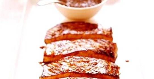 Лосось с медовой глазурью