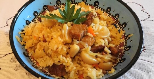 Плов с чесноком