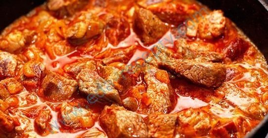 Гуляш из мяса лося