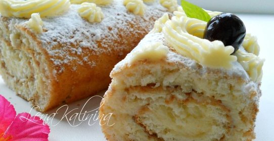 Рулет бисквитный по ГОСТу