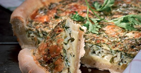 Пирог с сыром и петрушкой