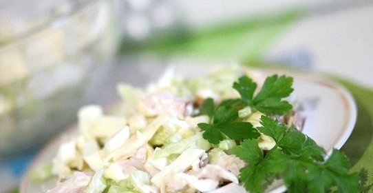 Салат из копченой грудки