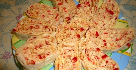 Рулет с лавашом