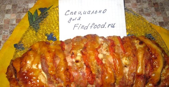 Мясной рулет Ленивый