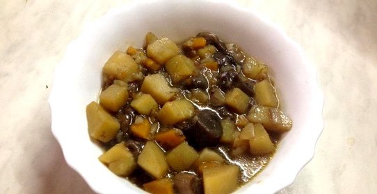 Жаркое с подберезовиками
