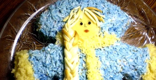 Салат Снегурочка