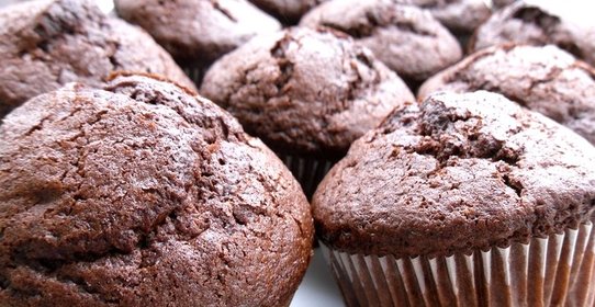 Кексики с вишней