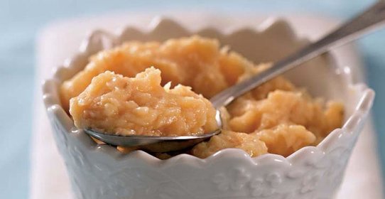 Пюре из пастернака и айвы с кориандром