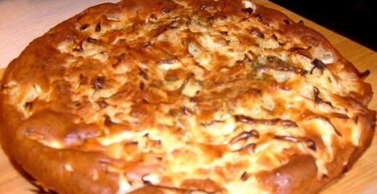 Заливной капустный пирог на кефире