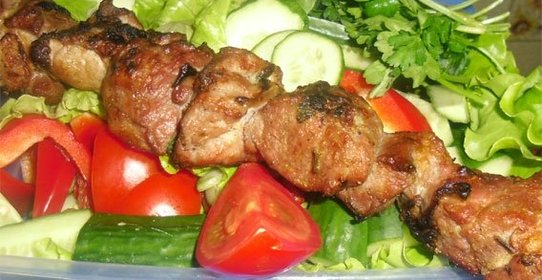 Шашлык с киви