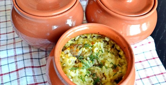 Плов в горшочке в духовке