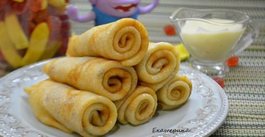 Десертные блинчики с творогом