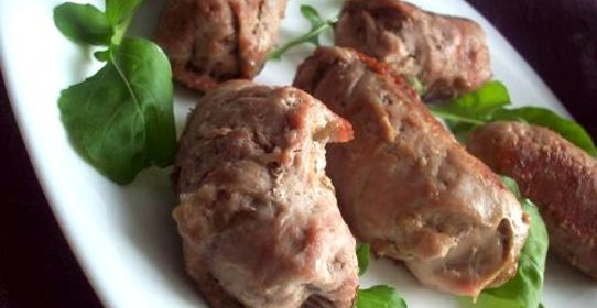 Свиные рулеты с сыром и грибами