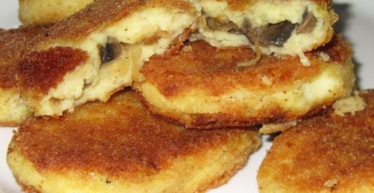 Картофельные зразы с грибами
