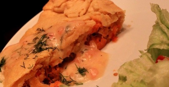 Пирог с брюшками сёмги