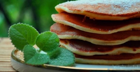 Панкейки творожные с яблоком