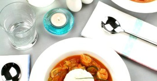 Рататуй из кабачка с рисом