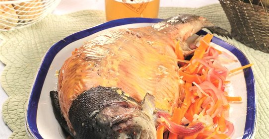 Форель в белом вине