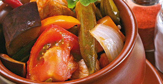 Гювеч с мясом и картофелем