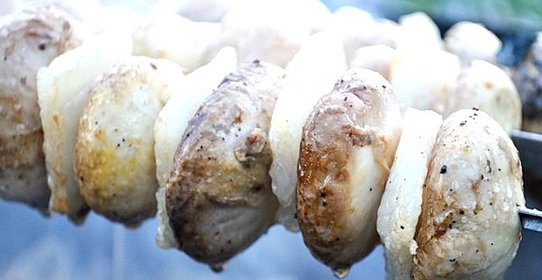 Шашлык из шампиньонов