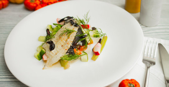 Салат из курицы с апельсином