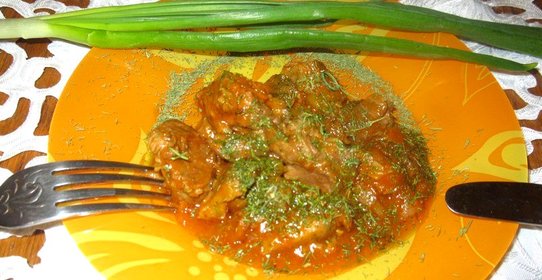 Гуляш из телятины