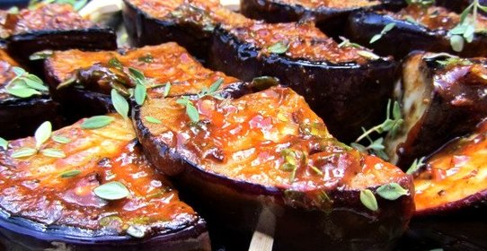 Шашлык из баклажанов