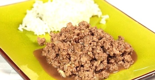 Фарш с соевым соусом