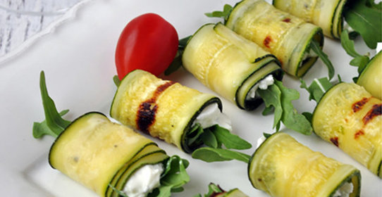 Рулетики из цукини с рикоттой