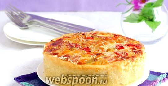 Пирог с овощами на картофельном тесте